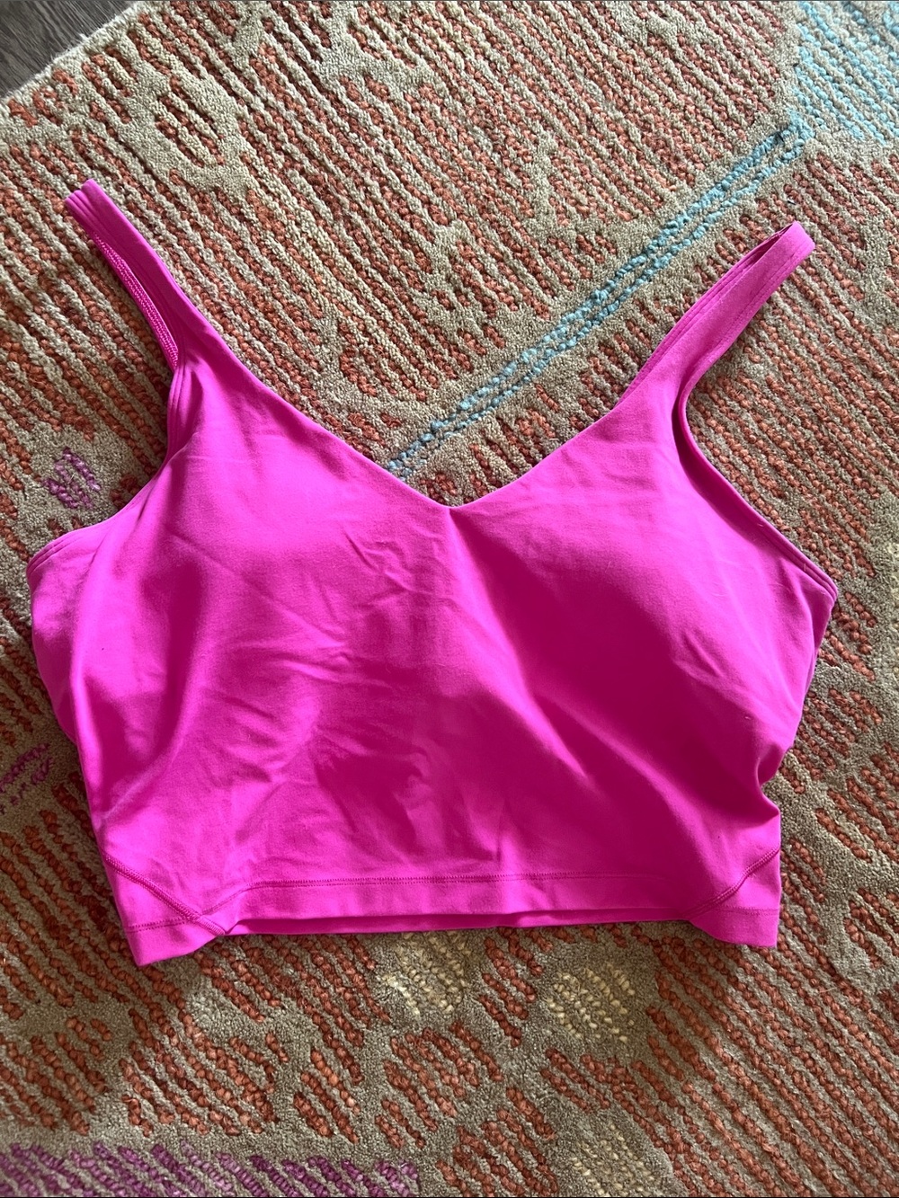 lululemon athletica Hot Pink Crop Tank Top